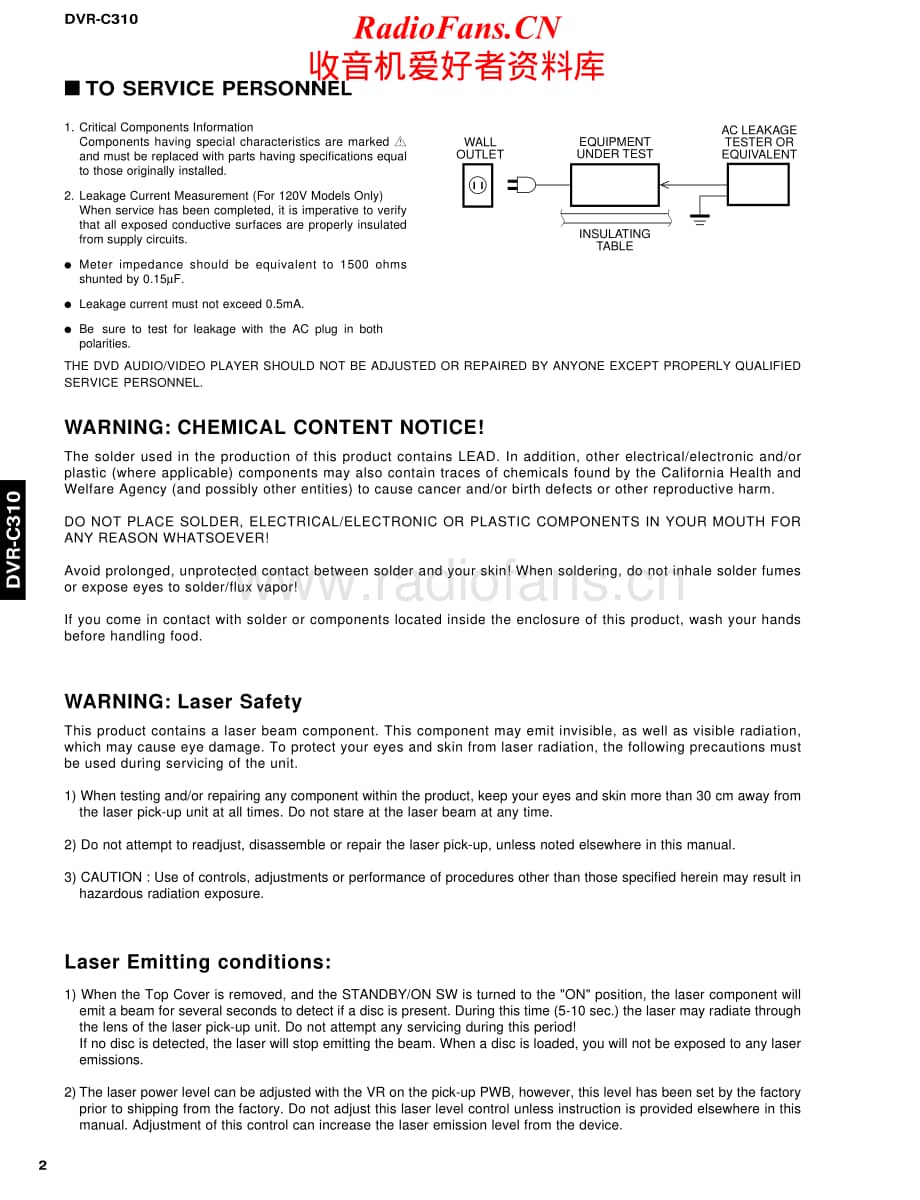 Yamaha-DVRC-310-Service-Manual电路原理图.pdf_第2页