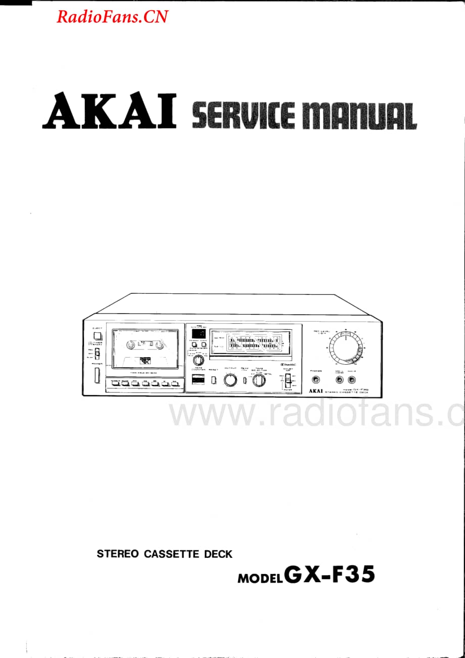 Akai-GXF35-tape-sm维修电路图 手册.pdf_第1页
