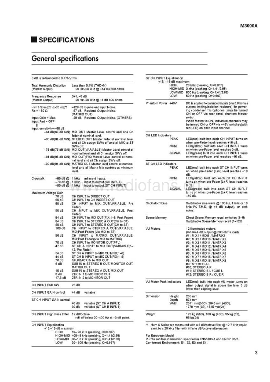 Yamaha-M-3000-A-Service-Manual电路原理图.pdf_第3页