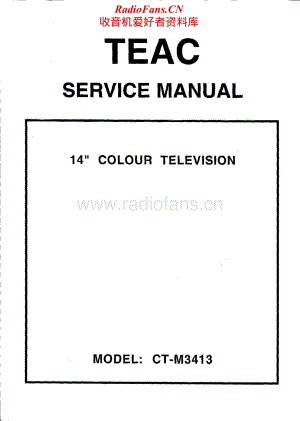Teac-CT-M3413-Service-Manual电路原理图.pdf