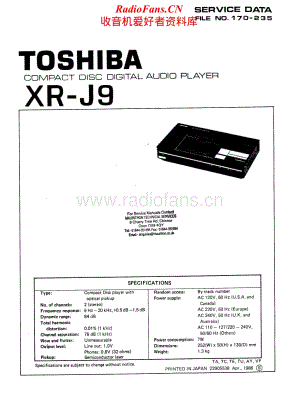 Toshiba-XR-J9-Service-Manual电路原理图.pdf