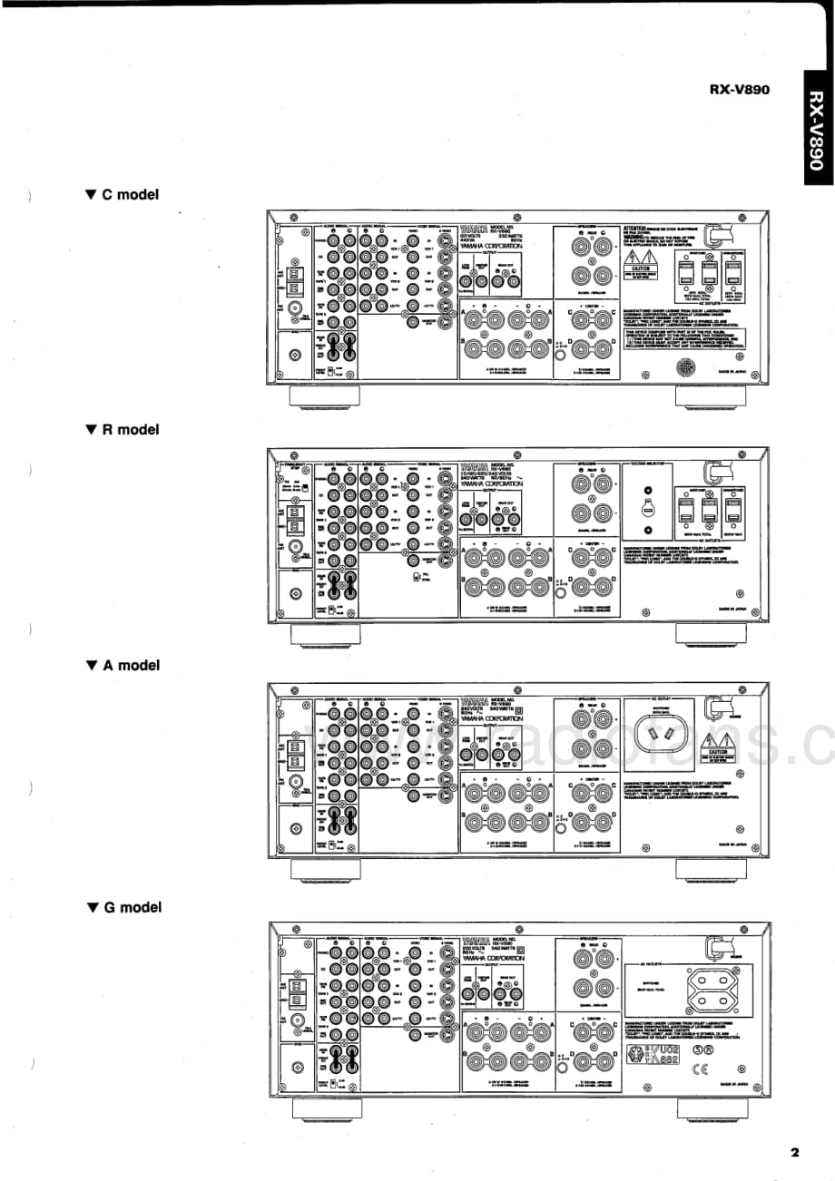 Yamaha-RXV-890-Service-Manual电路原理图.pdf_第3页