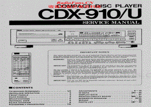 Yamaha-CDX-910-Service-Manual电路原理图.pdf