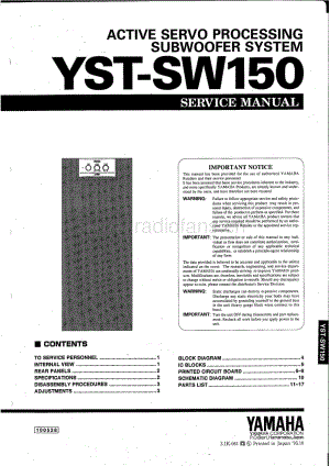 Yamaha-YSTSW-150-Service-Manual电路原理图.pdf