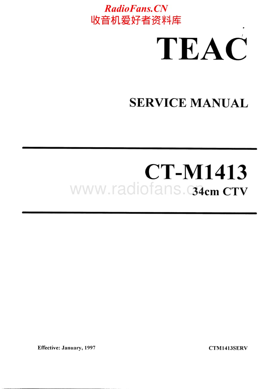Teac-CT-M1413-Service-Manual电路原理图.pdf_第1页