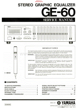 Yamaha-GE-60-Service-Manual电路原理图.pdf
