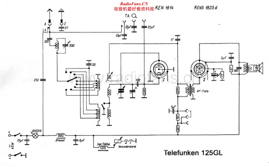 Telefunken-125-GL-Schematic电路原理图.pdf_第1页