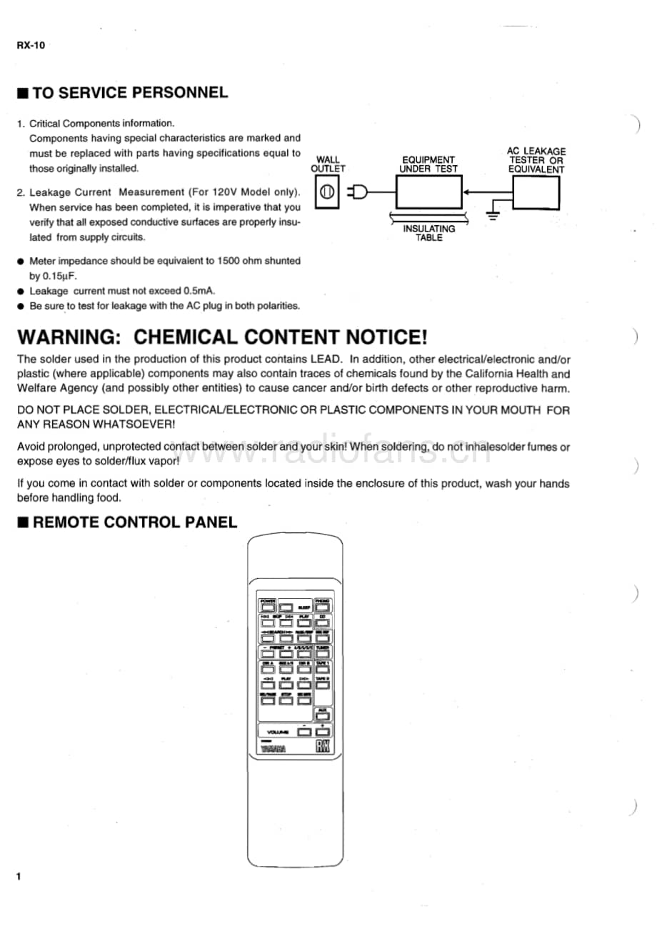 Yamaha-RX-10-Service-Manual电路原理图.pdf_第2页