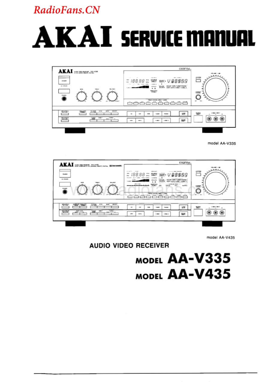 Akai-AAV335-avr-sm维修电路图 手册.pdf_第1页