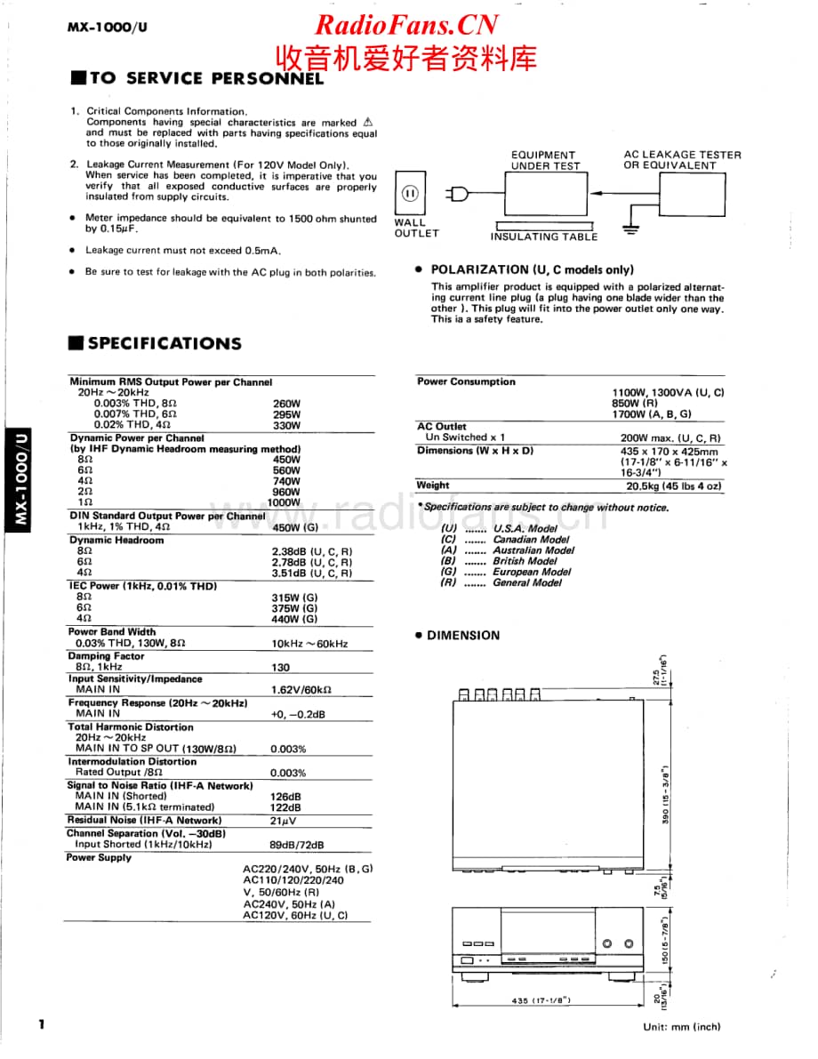 Yamaha-MX-1000-U-Service-Manual电路原理图.pdf_第2页