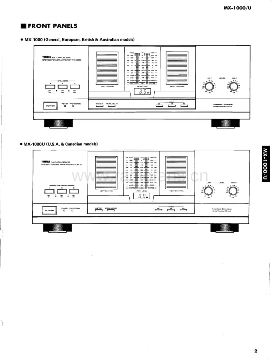 Yamaha-MX-1000-U-Service-Manual电路原理图.pdf_第3页
