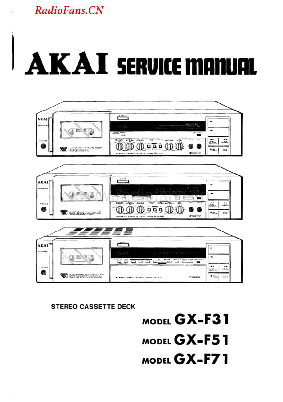 Akai-GXF51-tape-sm1维修电路图 手册.pdf_第1页