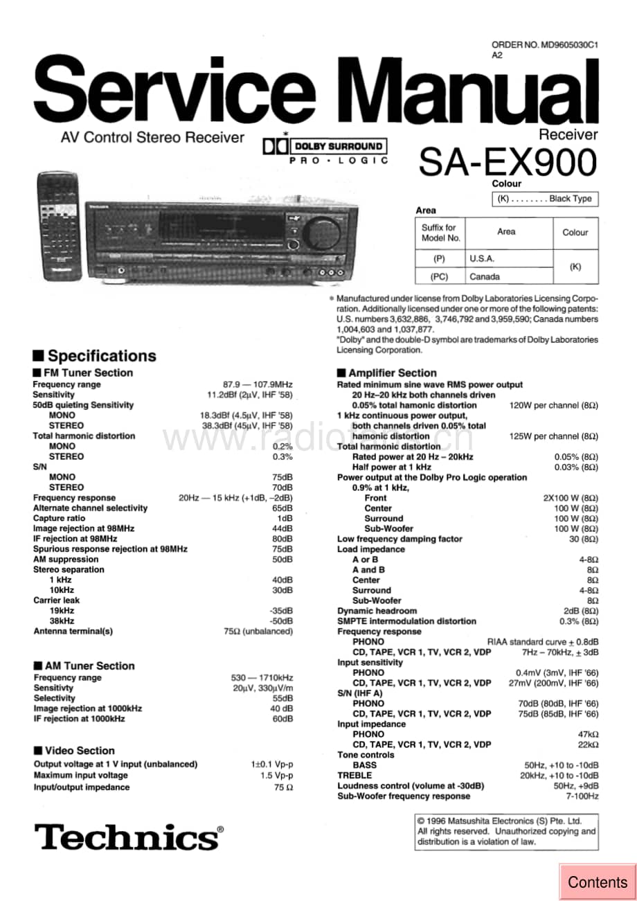 Technics-SAEX-900-Service-Manual电路原理图.pdf_第1页