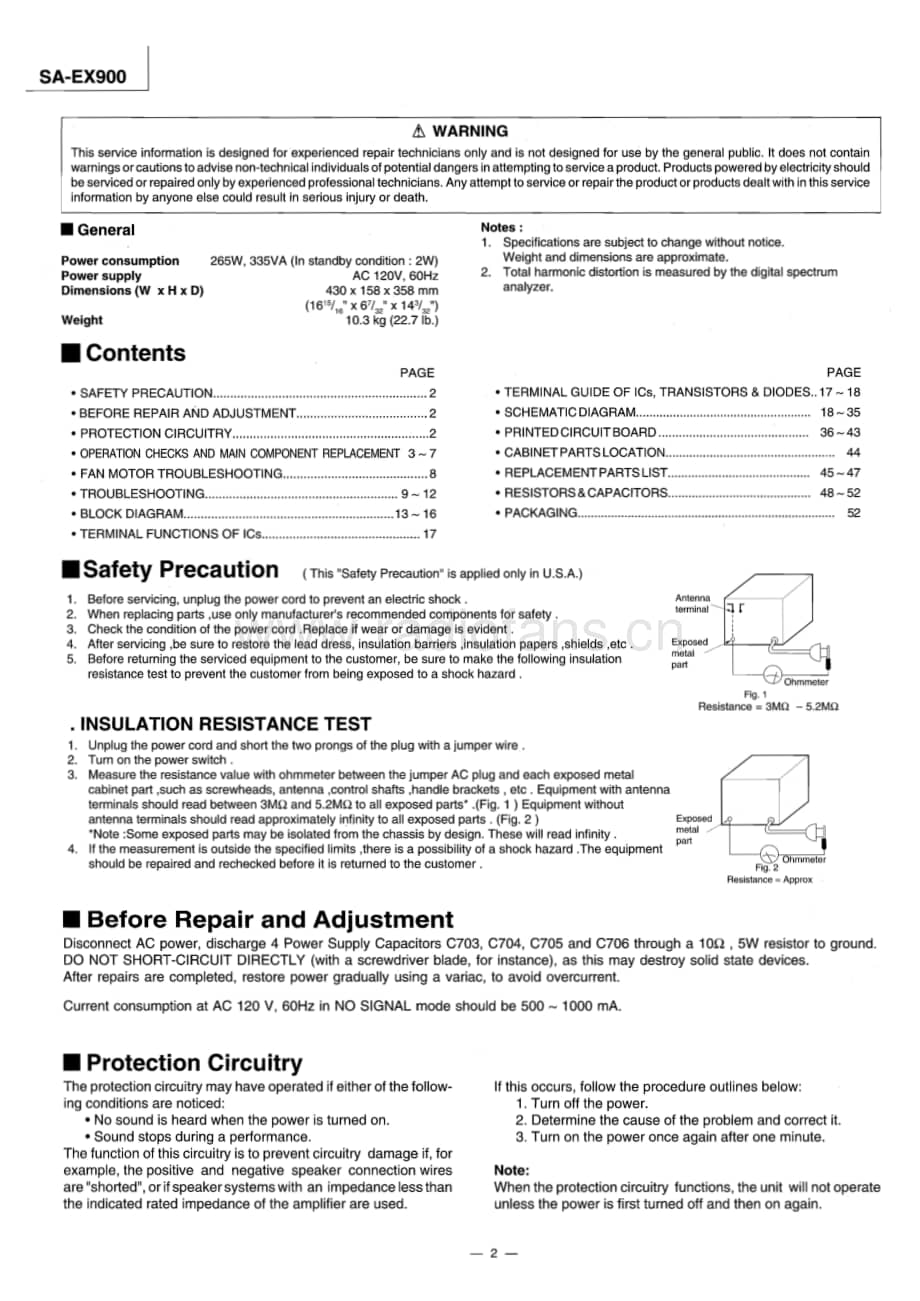 Technics-SAEX-900-Service-Manual电路原理图.pdf_第2页