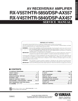 Yamaha-RXV-457-Service-Manual电路原理图.pdf
