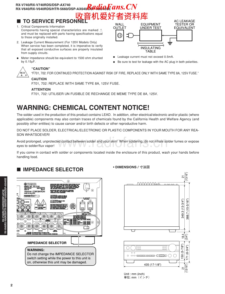 Yamaha-DSPAX-640-Service-Manual电路原理图.pdf_第2页