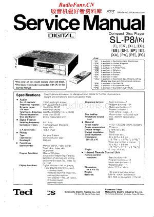 Technics-SLP-8-Service-Manual电路原理图.pdf