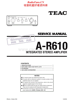 Teac-A-R610-Service-Manual电路原理图.pdf