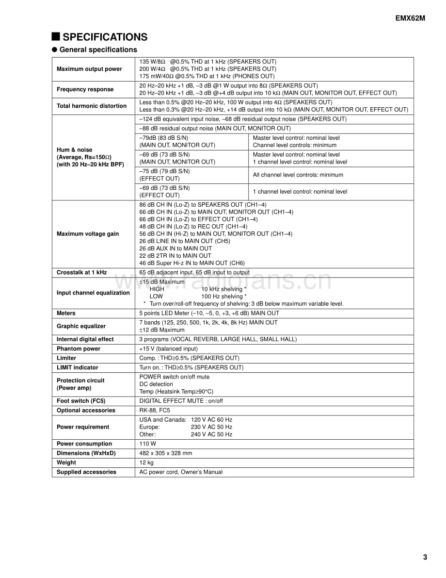 Yamaha-EMX-62-M-Service-Manual电路原理图.pdf_第3页