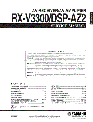 Yamaha-RXV-3300-Service-Manual电路原理图.pdf