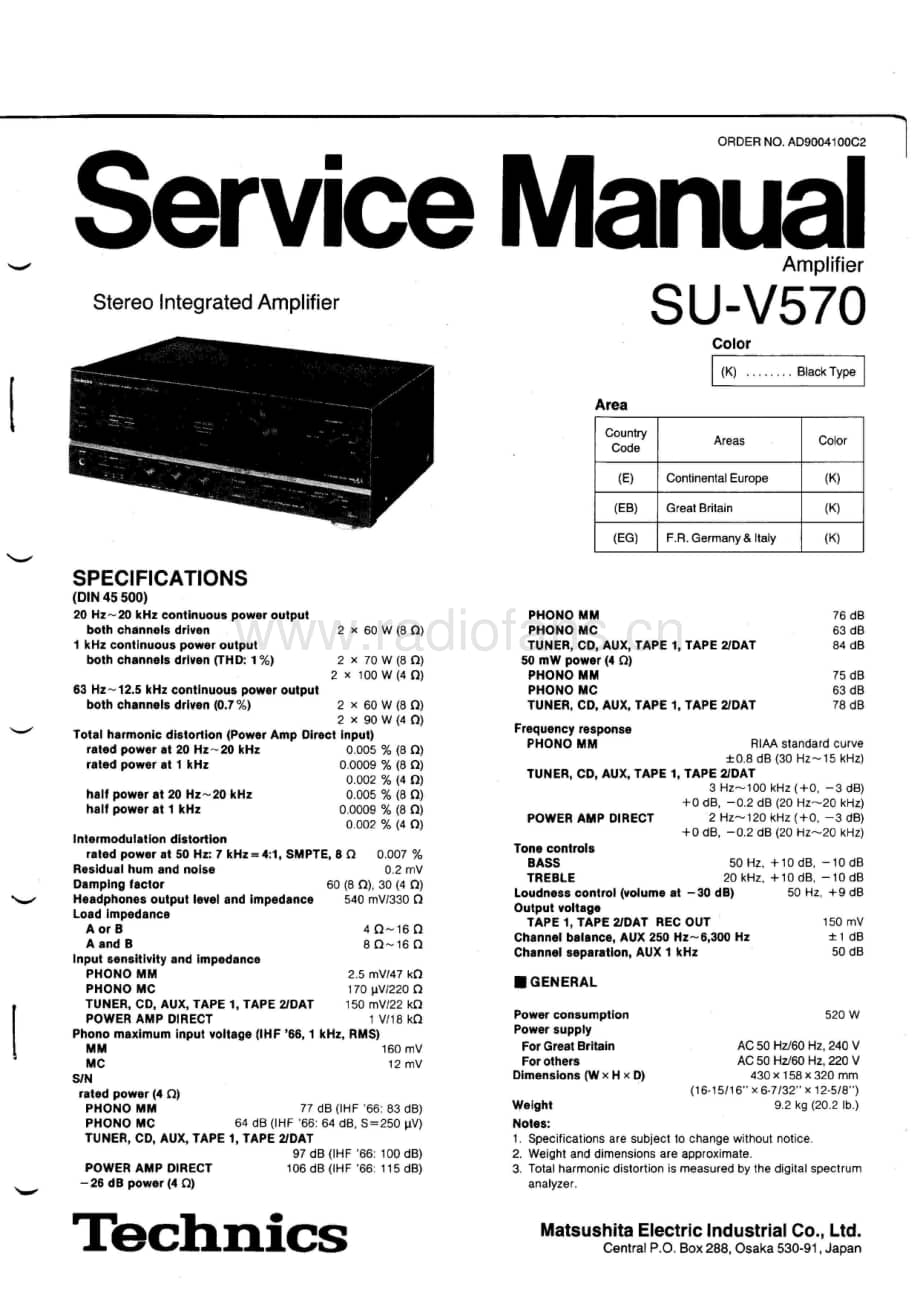 Technics-SUV-570-Service-Manual电路原理图.pdf_第1页