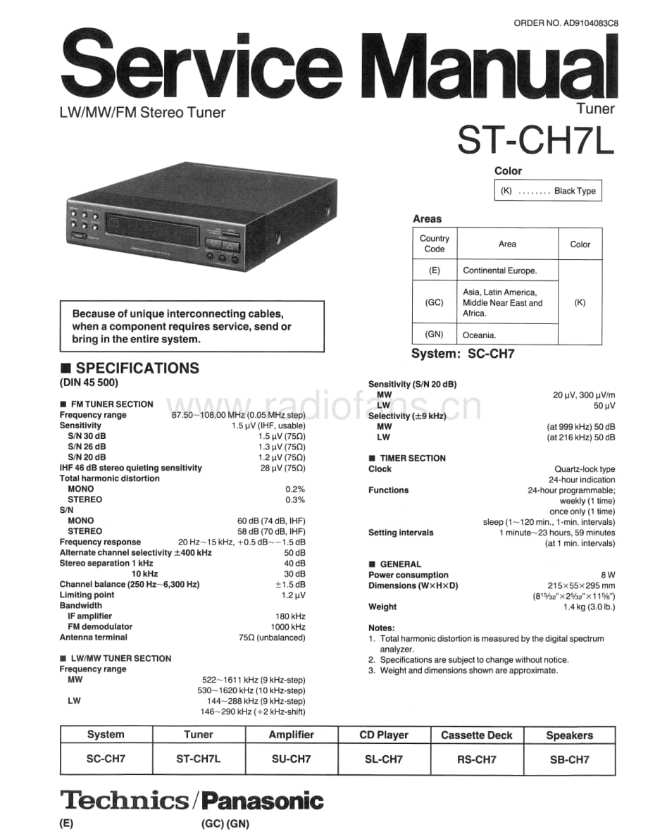 Technics-STCH-7-L-Service-Manual电路原理图.pdf_第1页