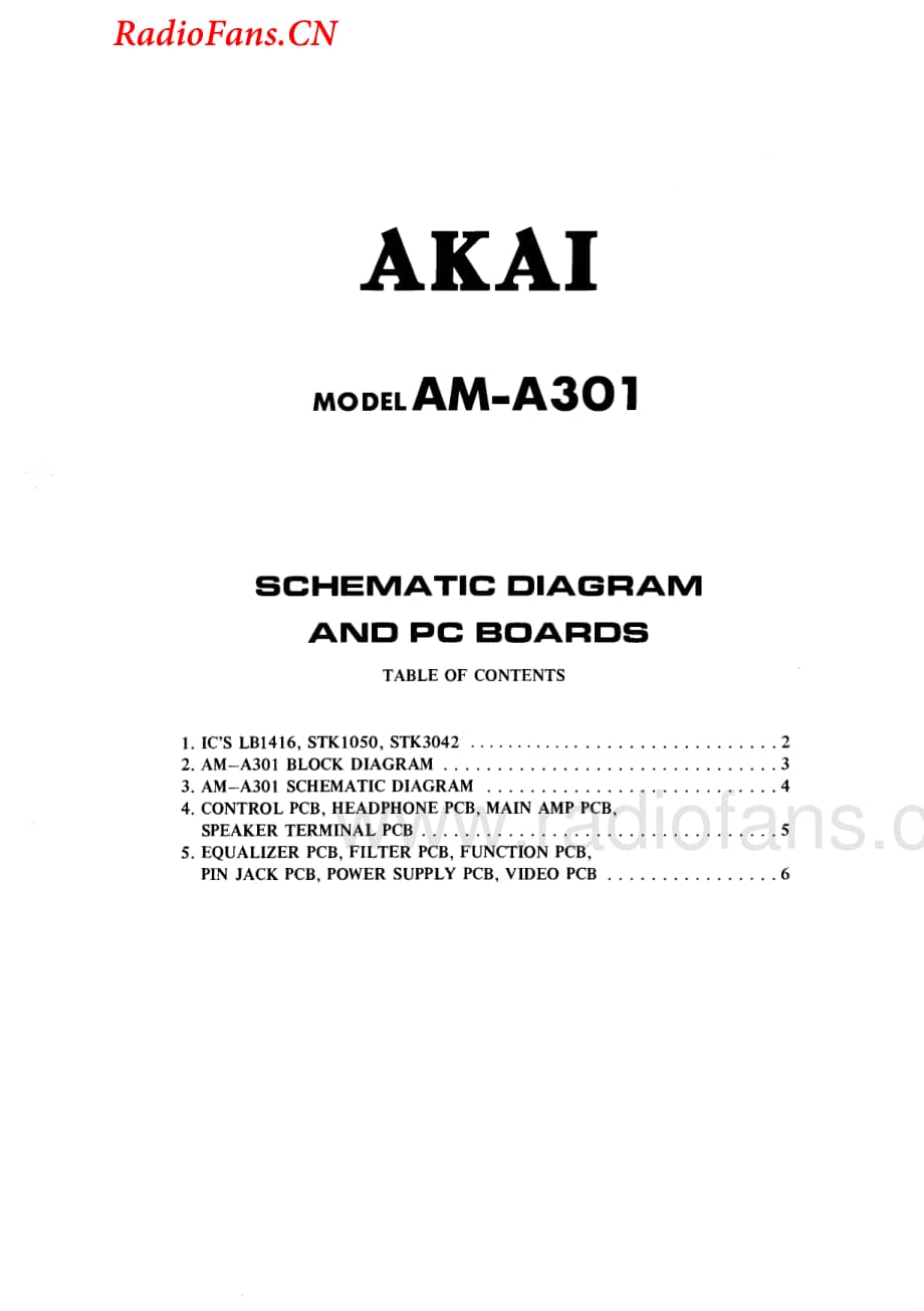 Akai-AMA301-int-sm维修电路图 手册.pdf_第2页