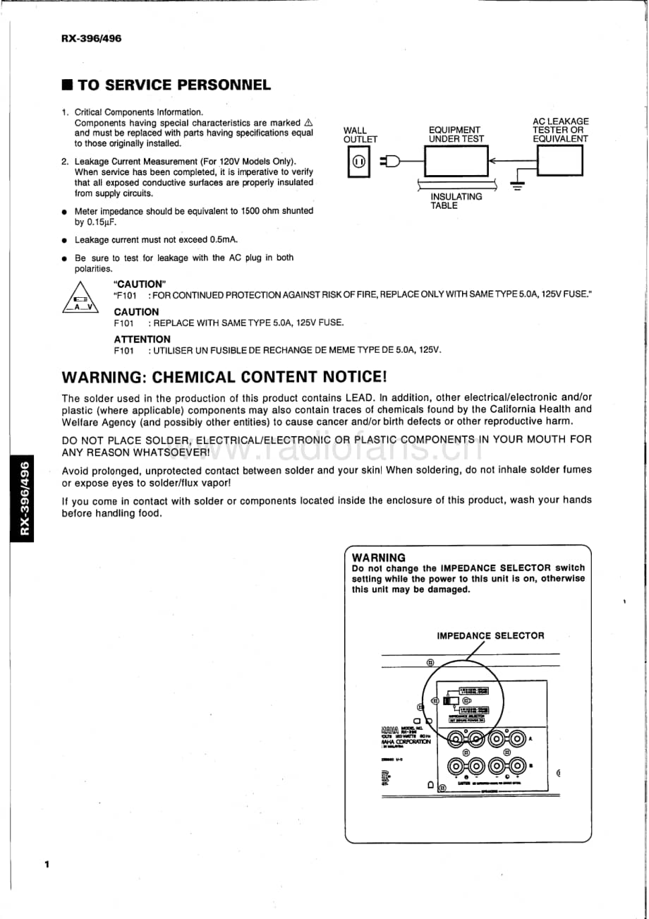 Yamaha-RX-396-Service-Manual电路原理图.pdf_第2页