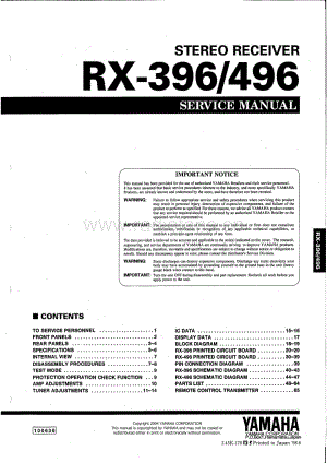Yamaha-RX-396-Service-Manual电路原理图.pdf