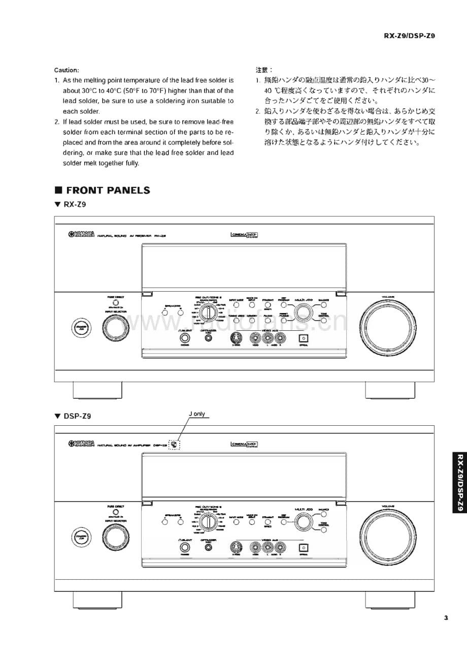 Yamaha-DSP-Z9-Service-Manual电路原理图.pdf_第3页