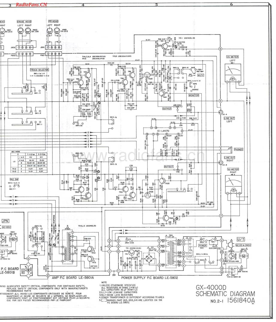 Akai-GX4000D-tape-sch2维修电路图 手册.pdf_第1页
