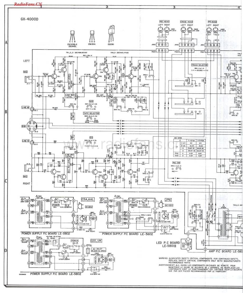 Akai-GX4000D-tape-sch2维修电路图 手册.pdf_第2页