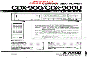 Yamaha-CDX-900-U-Service-Manual电路原理图.pdf