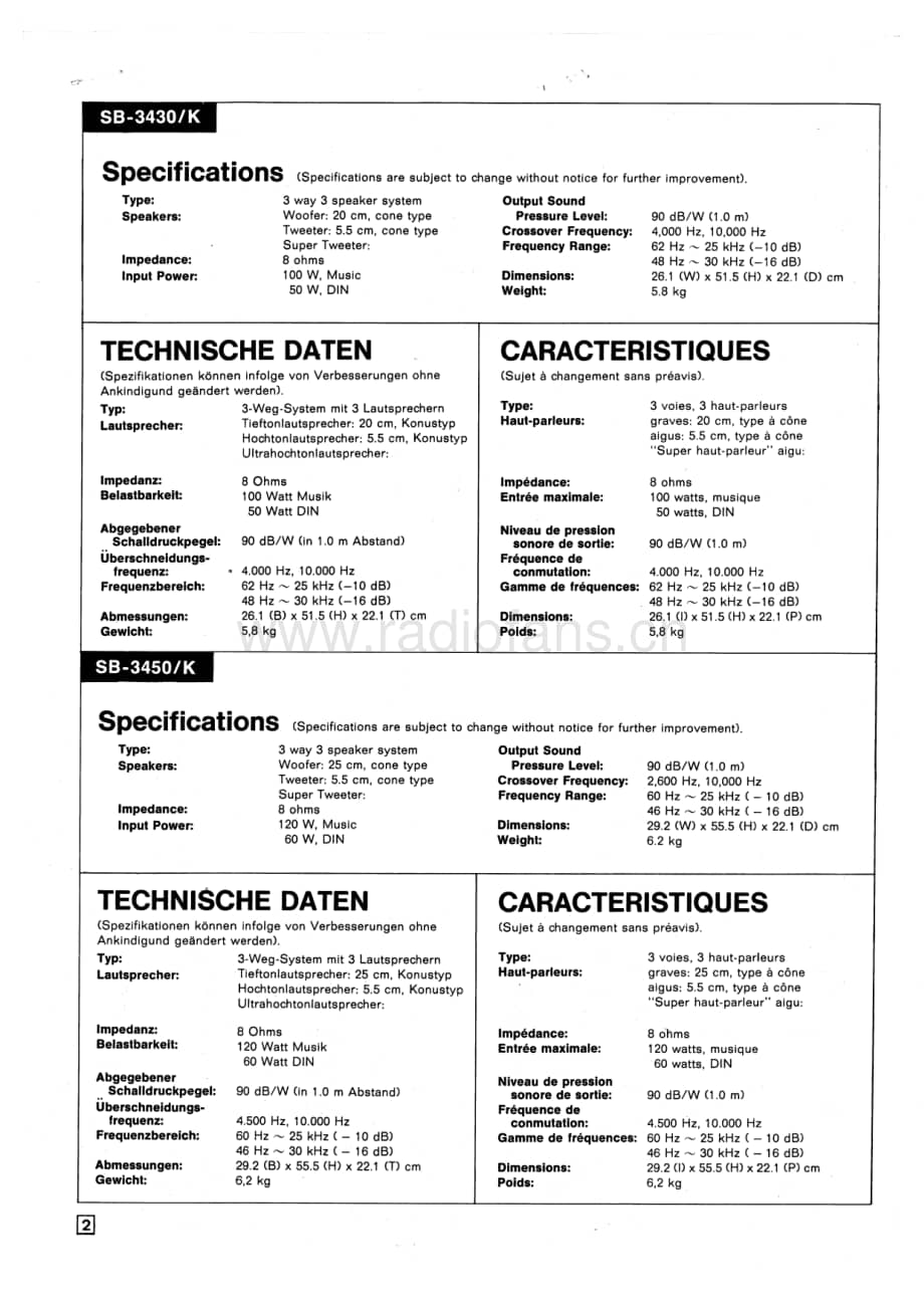 Technics-SB-3410-SB-3430-SB-3450-Service-Manual电路原理图.pdf_第2页