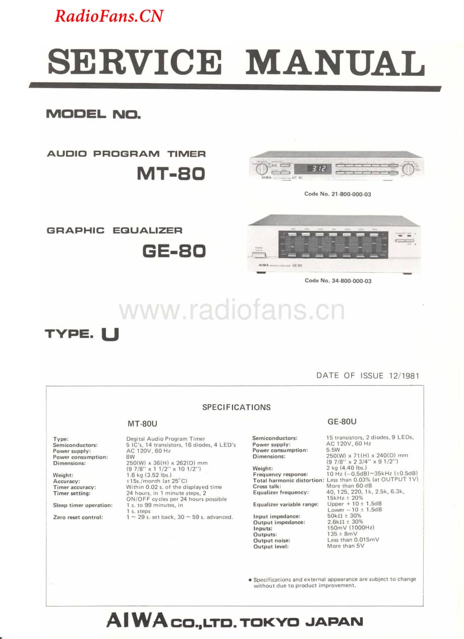 Aiwa-MT80-timer-sm维修电路图 手册.pdf_第1页