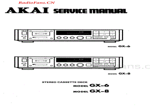 Akai-GX6-tape-sm维修电路图 手册.pdf