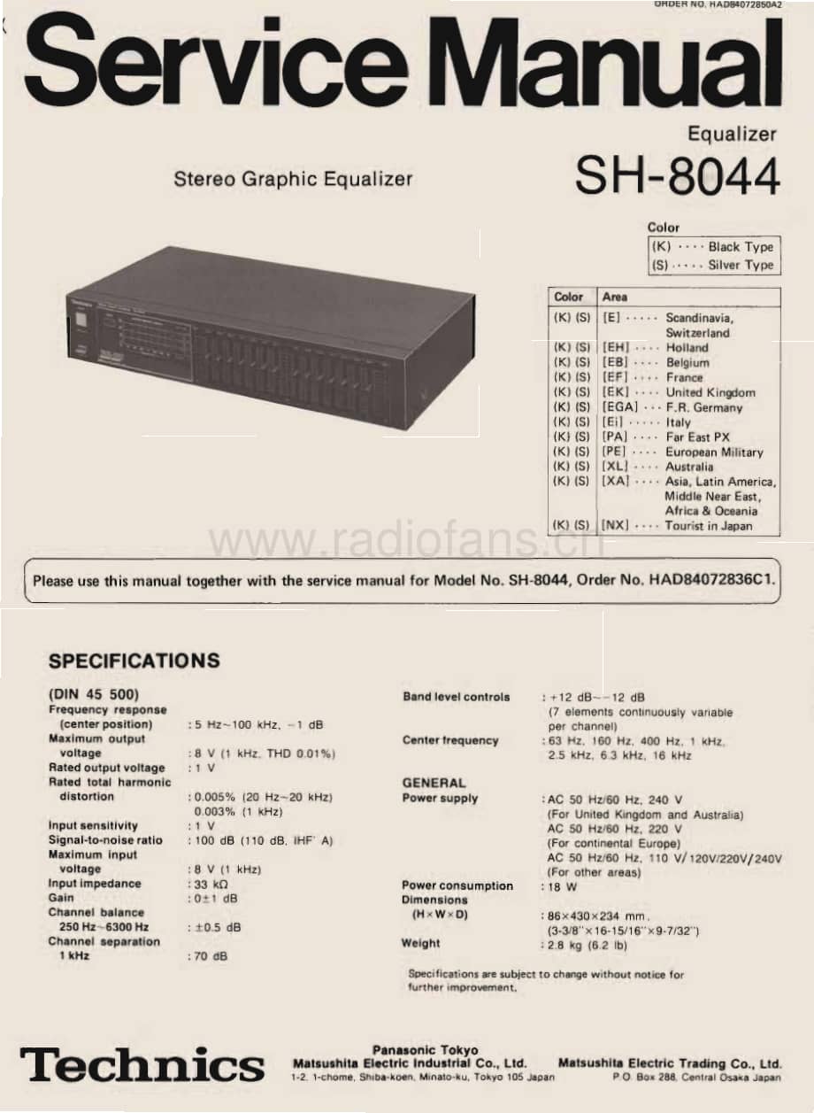 Technics-SH-8044-Service-Manual电路原理图.pdf_第1页