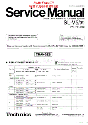 Technics-SLV-5-K-Service-Manual电路原理图.pdf