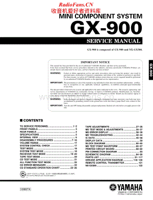 Yamaha-GX-900-Service-Manual电路原理图.pdf