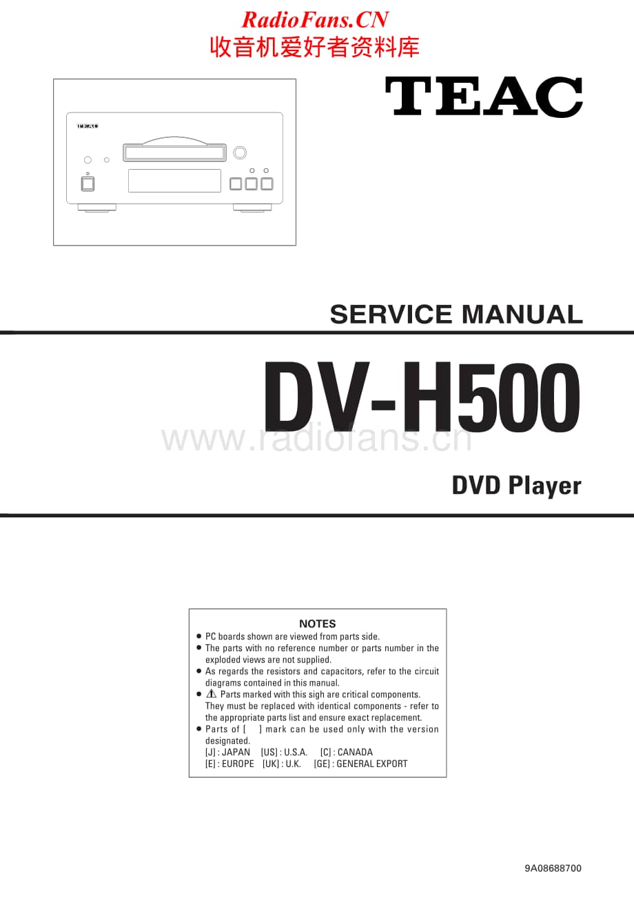 Teac-DV-H50-Service-Manual电路原理图.pdf_第1页