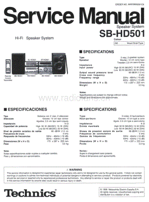 Technics-SBHD-501-Service-Manual电路原理图.pdf