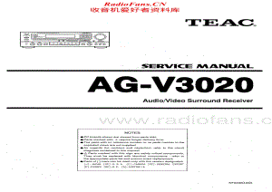 Teac-AG-V3020-Service-Manual电路原理图.pdf