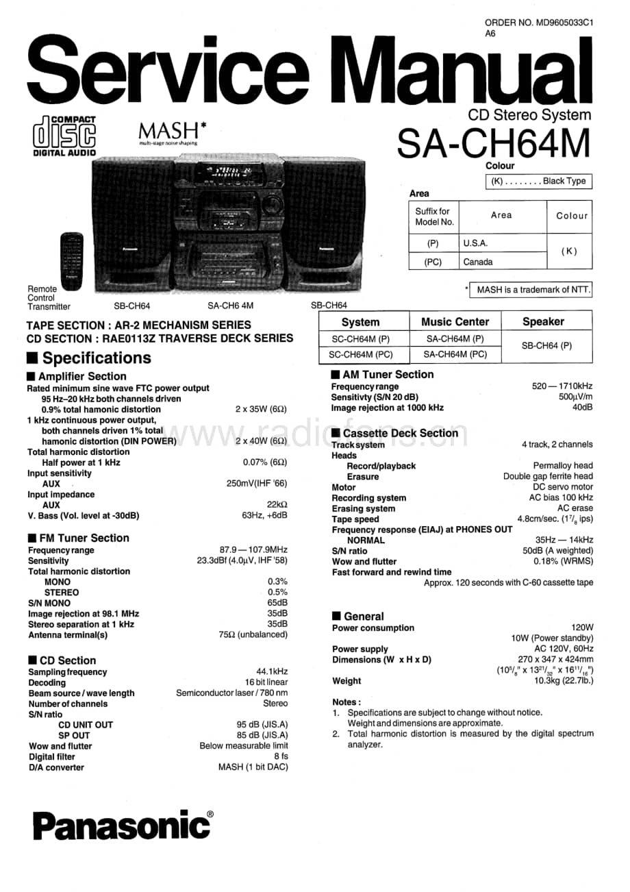Technics-SACH-64-M-Service-Manual电路原理图.pdf_第1页