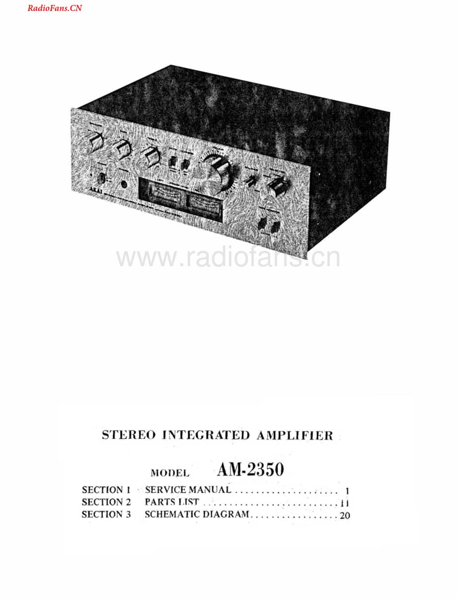 Akai-AM2350-rec-sm维修电路图 手册.pdf_第2页