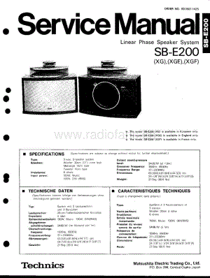 Technics-SBE-200-Service-Manual电路原理图.pdf