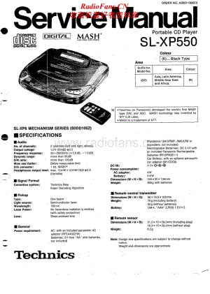 Technics-SLXP-550-Service-Manual电路原理图.pdf