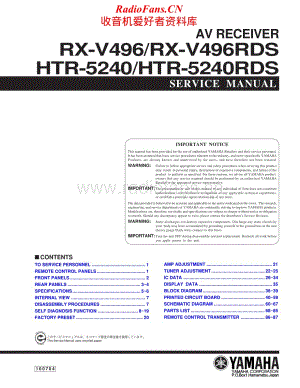 Yamaha-HTR-5240-5240-RDS-Service-Manual (1)电路原理图.pdf