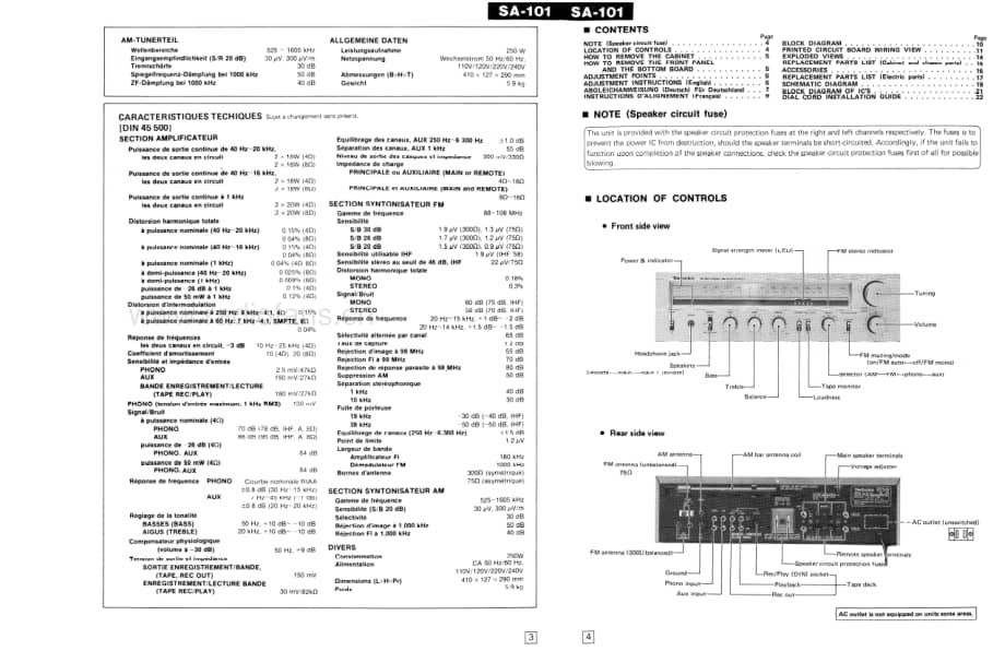 Technics-SA-101-Service-Manual电路原理图.pdf_第3页