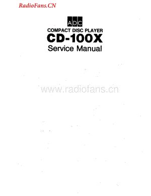 ADC-CD100X-cd-sm维修电路图 手册.pdf