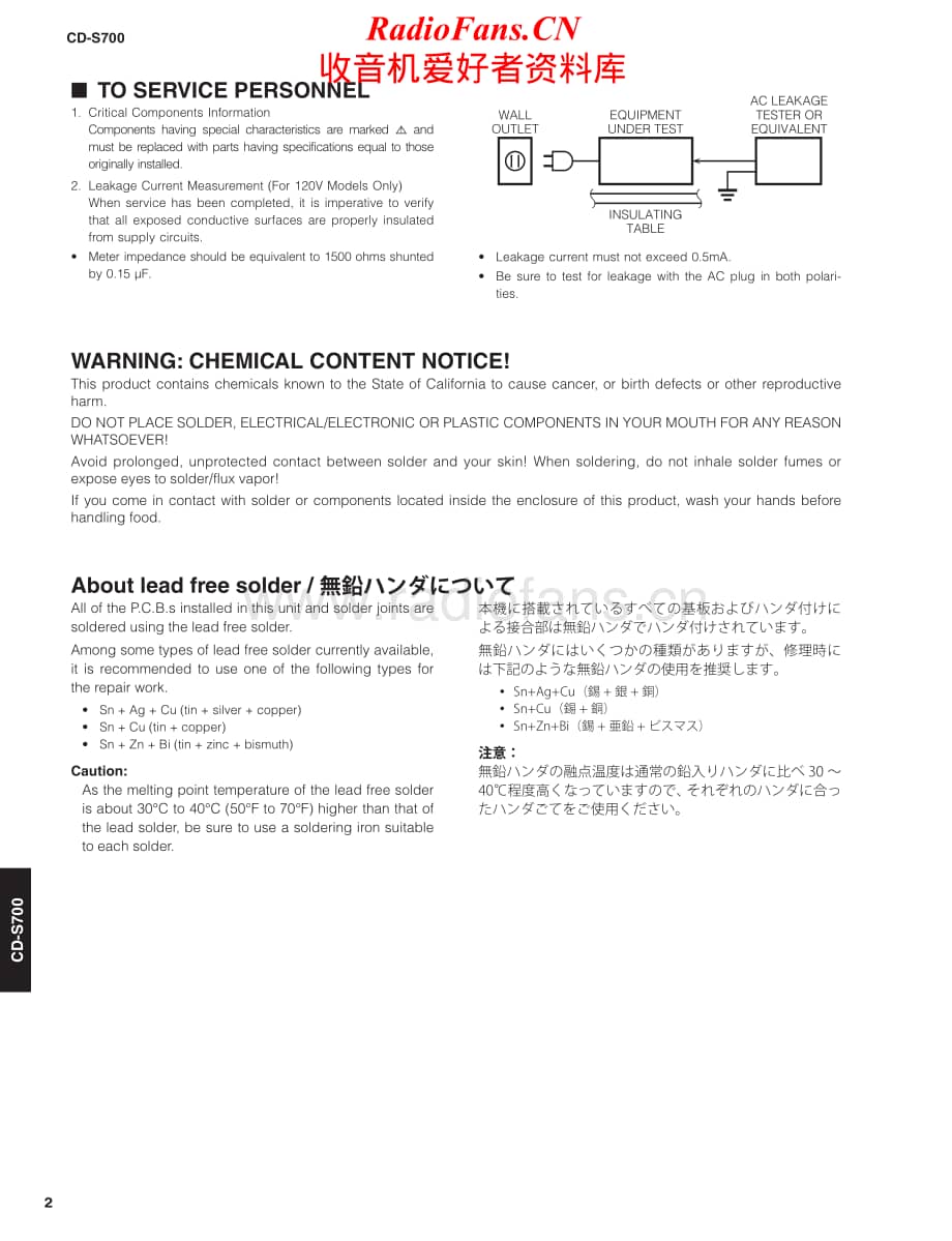Yamaha-CDS-700-Service-Manual电路原理图.pdf_第2页